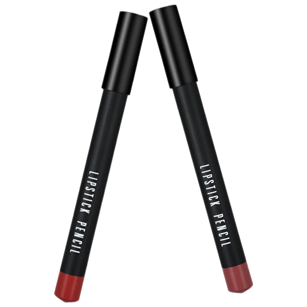 2 pièces de crayon à lèvres étanche Jules Liner 256, rouge à lèvres saillant pour femmes, pâte de haricot rouge