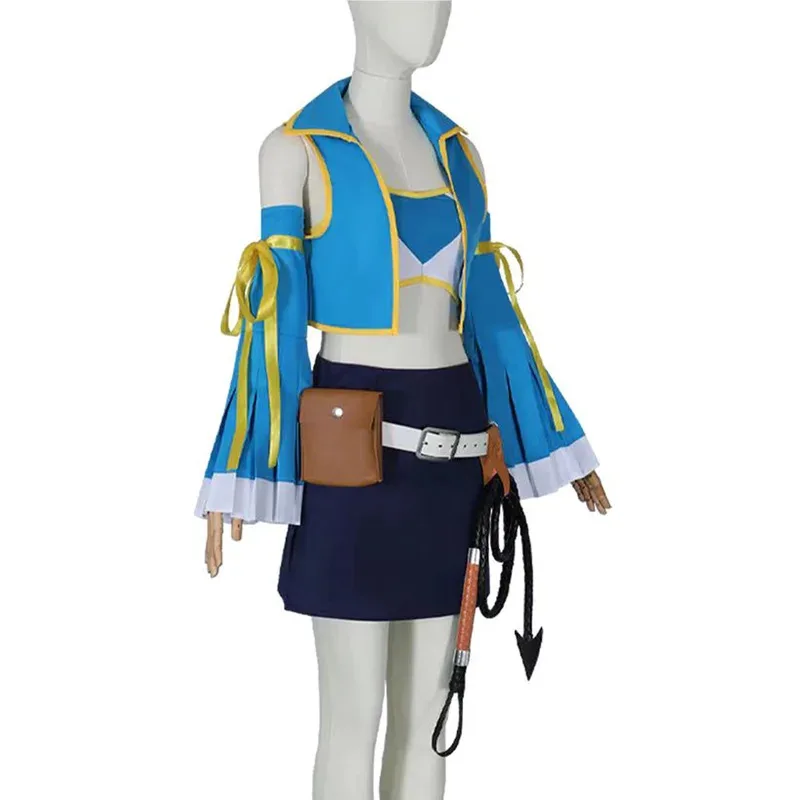 

qq34Hemixush Anime Cos Lucy Heartfilia Cosplay Costume Full Set Kawaii Female Suit