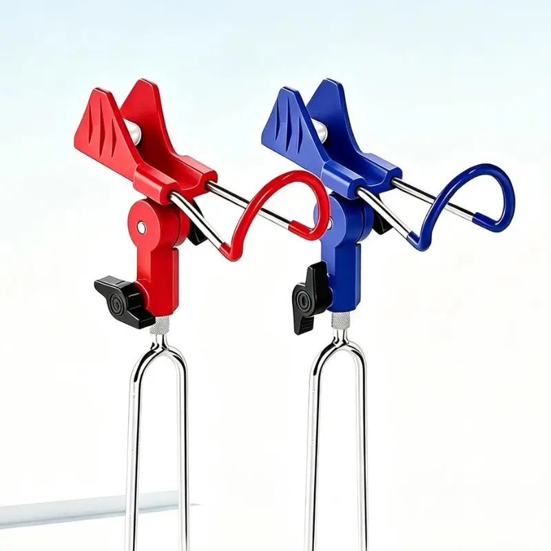 Universal Fishing Rod Holder 360° Adjustable Foldable Stand with Ground Spike Easy Install for Shore Fishing Trips view 3