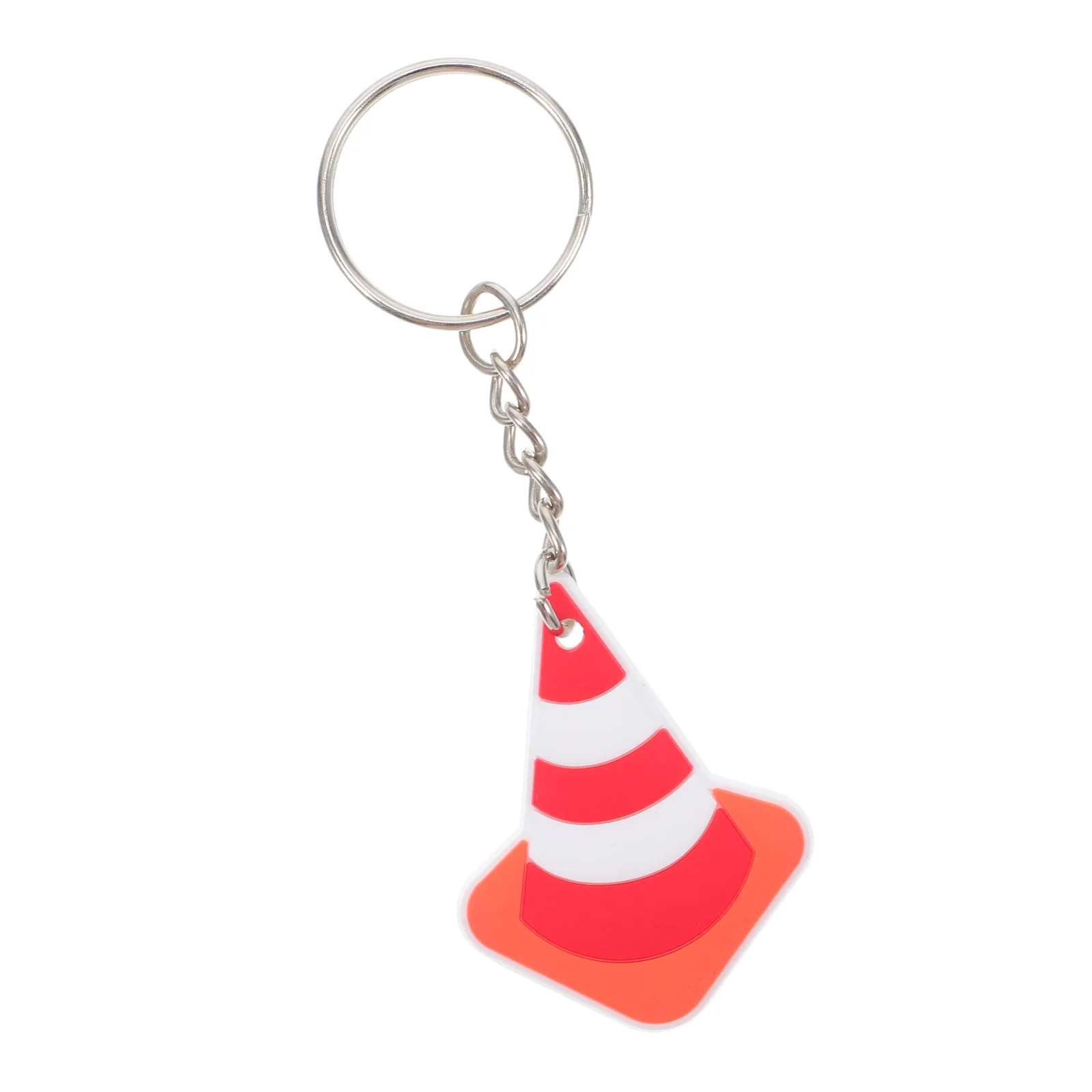

10Pcs Mini Traffic Cone Keychains Realistic Road Cone Key Rings for Bag Pendant School Car Accessory Bright Orange Safety Design