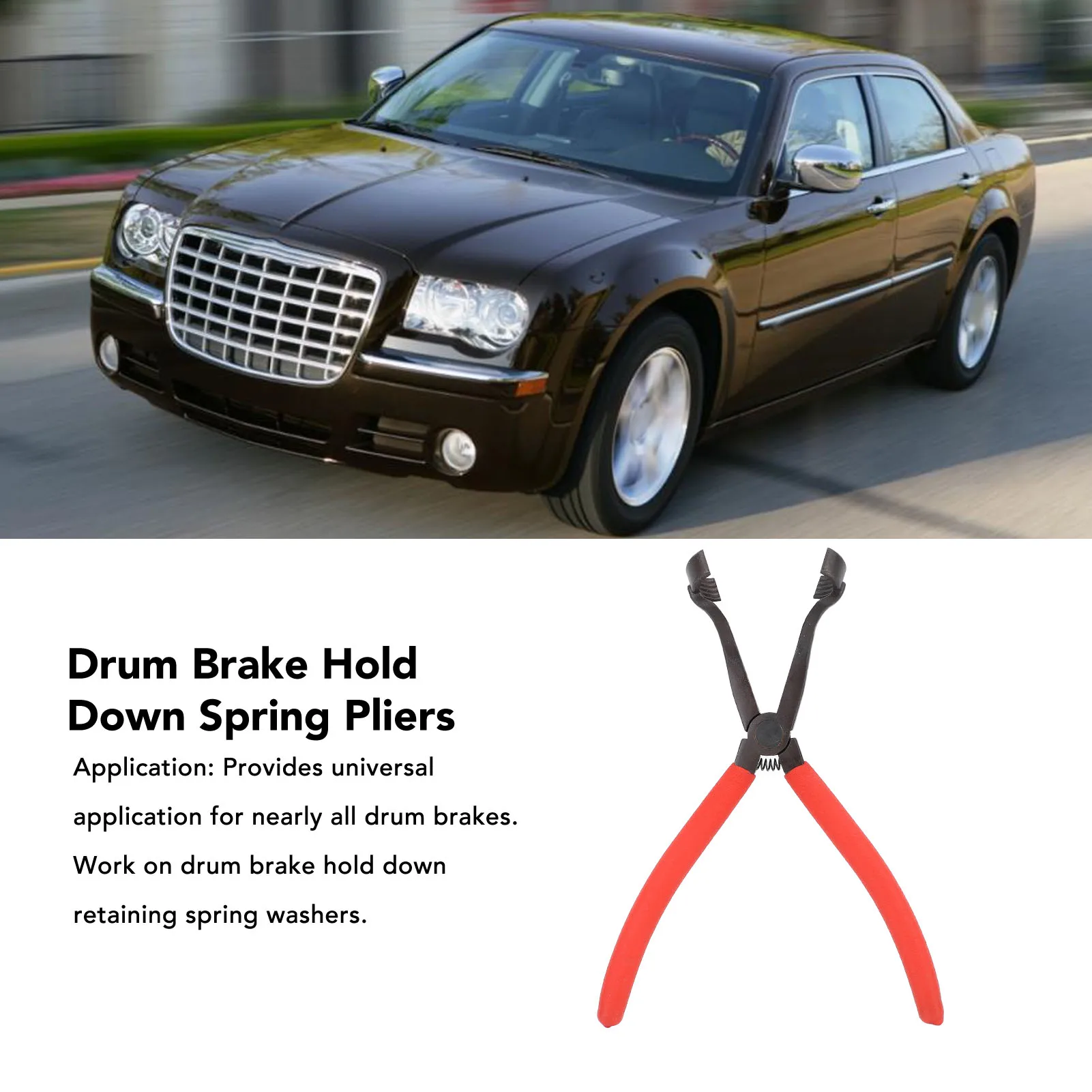 Drum Brake Hold Down Spring Pliers High Strength Easy  Spring Plate Pliers for Drum Brakes Drum Brake Spring Clamp