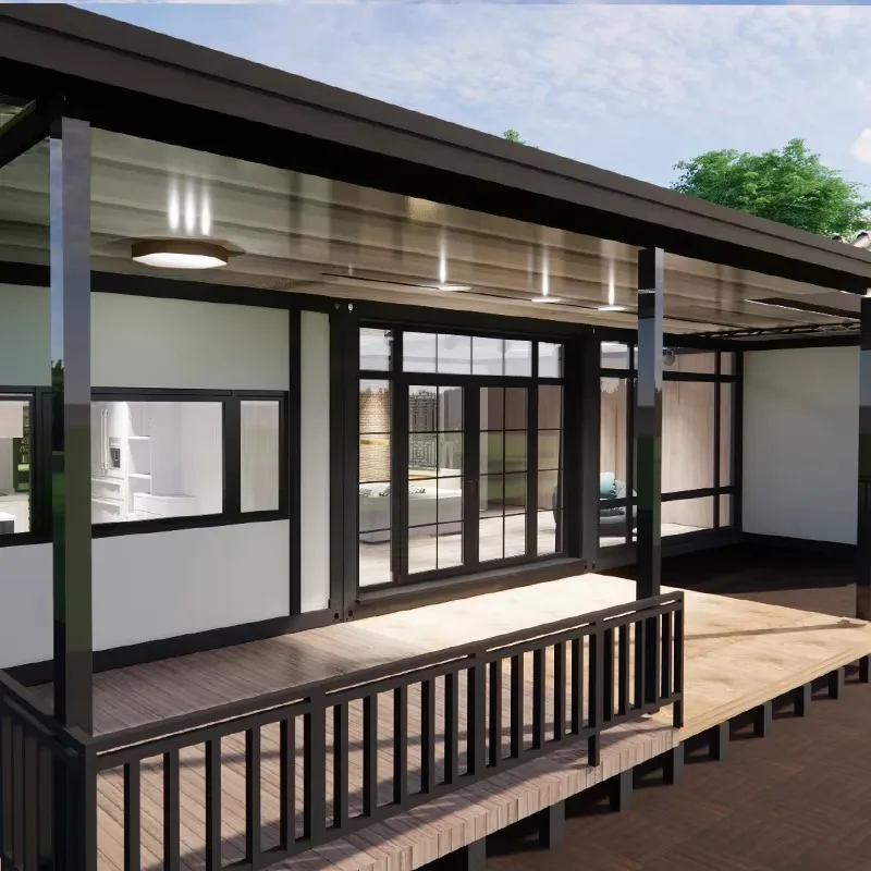 Double Wing Expansion 20ft 40ft Steel Container House Durable Environmentally Friendly for Office Bedroom Villa Hotel Tiny House