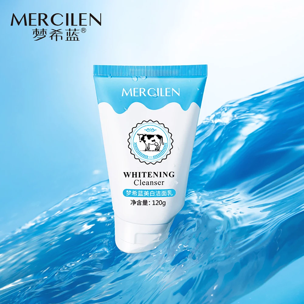 

Milk Niacinamide Facial Cleanser Balanced Water Oil Moisturizing Deep Cleansing Face Pores Dirt Blackheads Refreshing Foam Wash