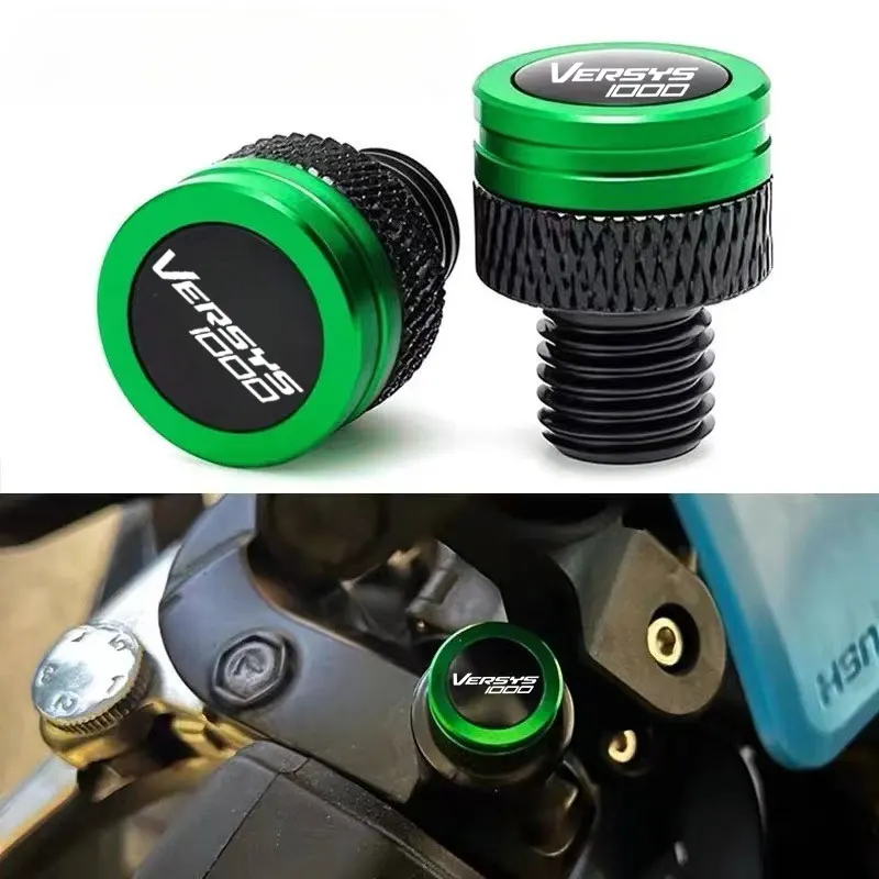 

Мотоциклетное боковое зеркало заднего вида с ЧПУ, заглушка с отверстием, аксессуары для Kawasaki Versys 1000 Versys 1000