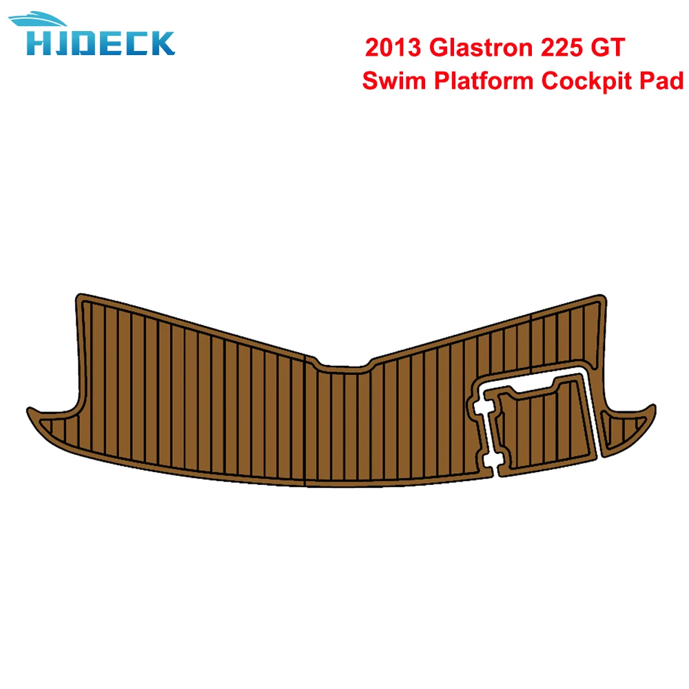 

2013 Glastron 225 GT Swim Platform Cockpit Pad Teak Sintetico Barca Carpet For Boat Accessories Marine kayak Customizable