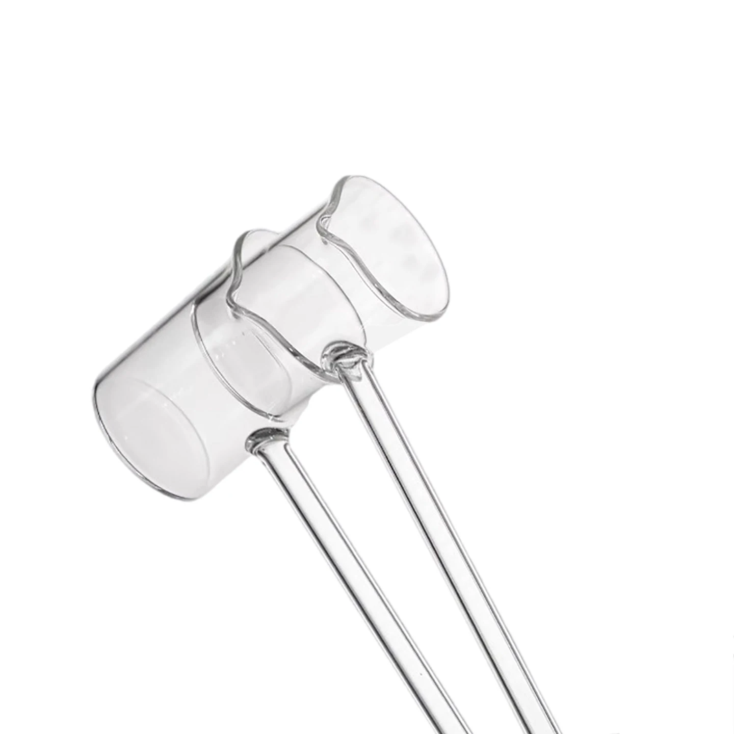 ถ้วยตักตัวอย่างขนาด 100 มล. ด้ามยาว ช้อนตักยา แก้วใส ทนความร้อนสูง ทำจากแก้วบอโรซิลิเกต ทนกรด