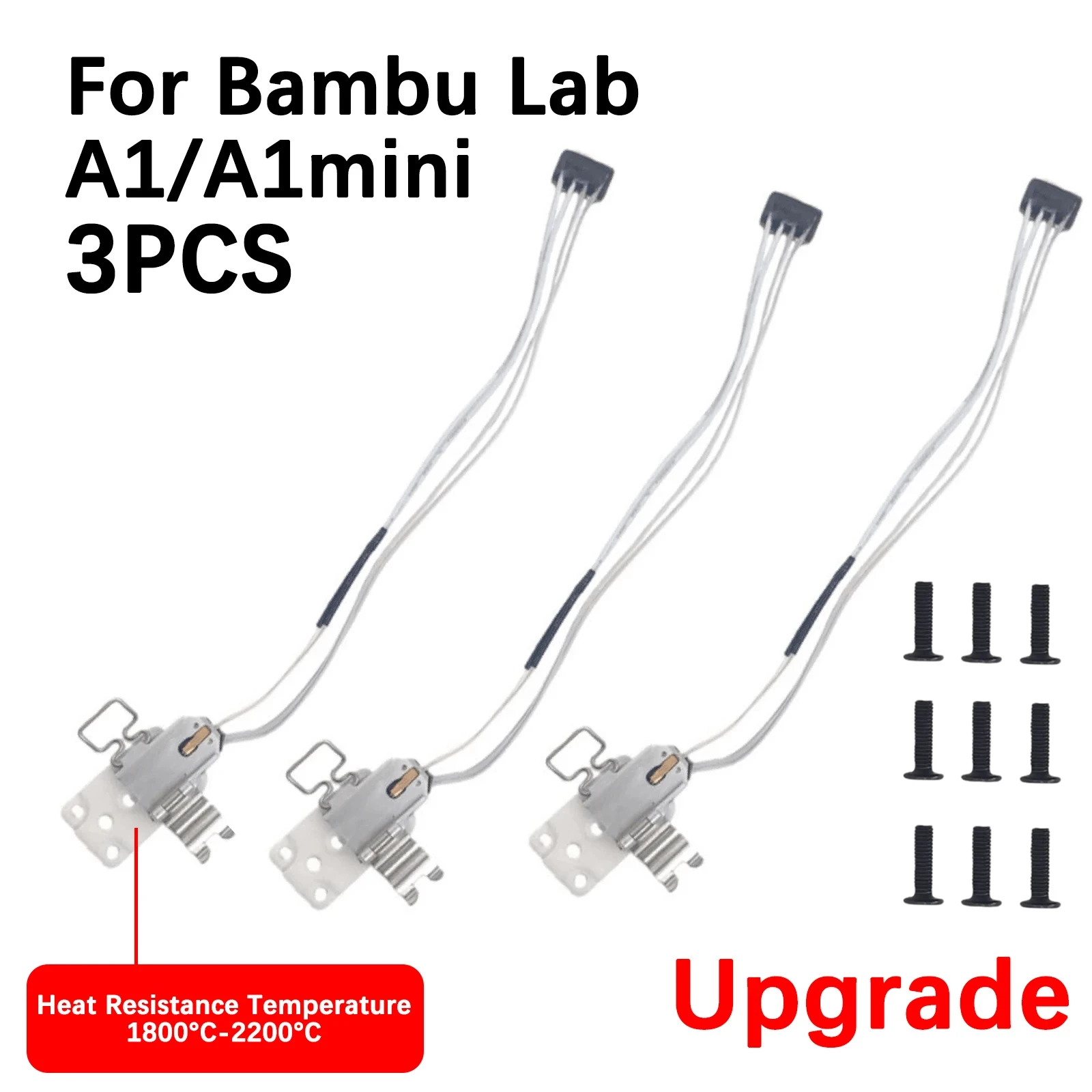 Voor Bambu Lab A1/A1mini Hotend Verbeterde verwarmingsunit Hoge temperatuurbestendigheid Voor Bambu Lab A1 Mini Bambulab Accessoires
