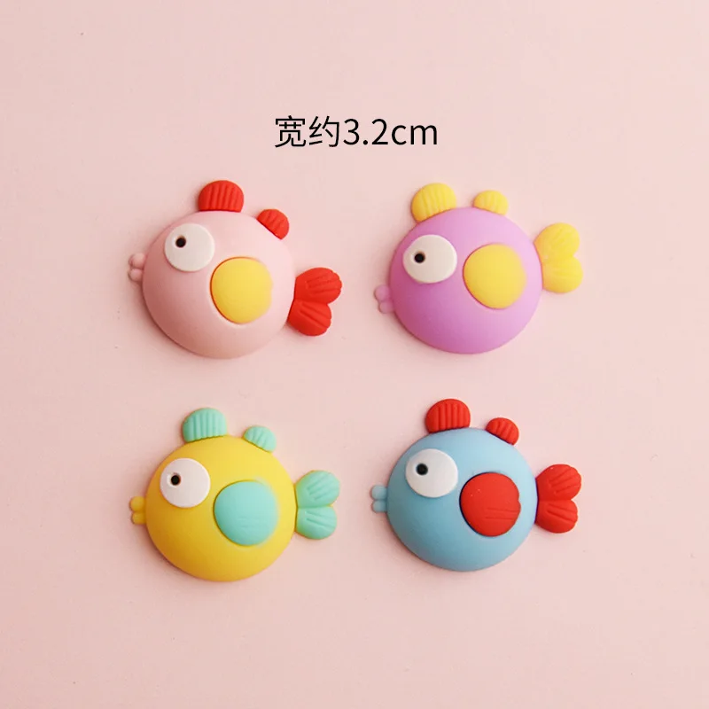 Ocean Theme Cake Decoration Cute Cartoon Fish Seaweed Starfish Seahorse Octopus Pearl Shell Kids Favor Birthday Cake Decor