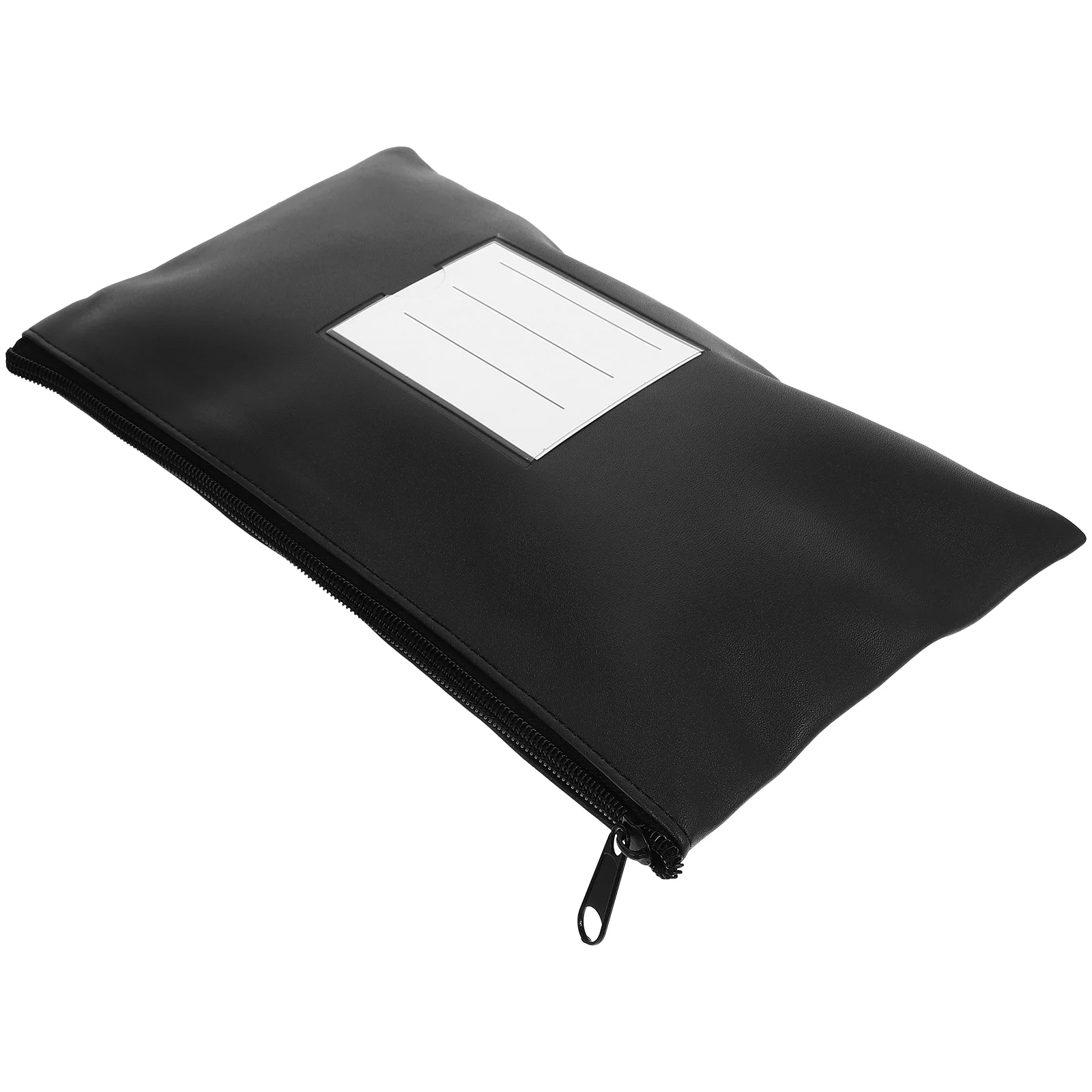 

PU Cash Storage Bag Card Slot Window ganizer Pouch Zipper Wallet Document Holder Envelope for Office