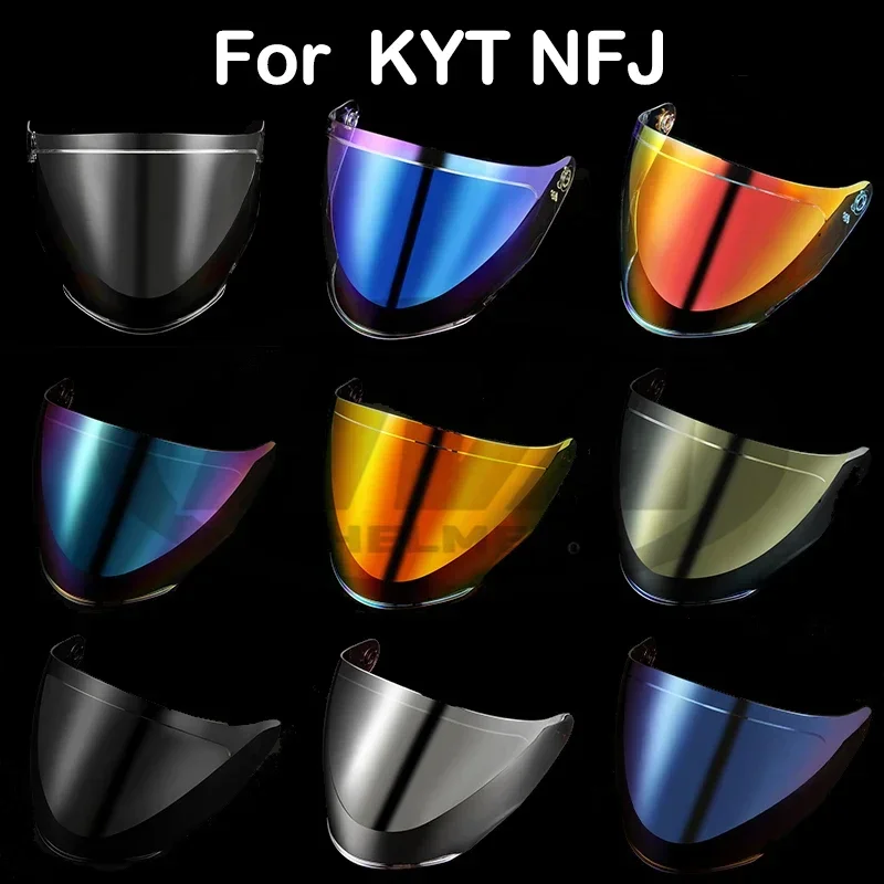 Visière de casque de moto KYT, bouclier de casque, pare-brise, protection solaire, accessoires de casques, haute résistance