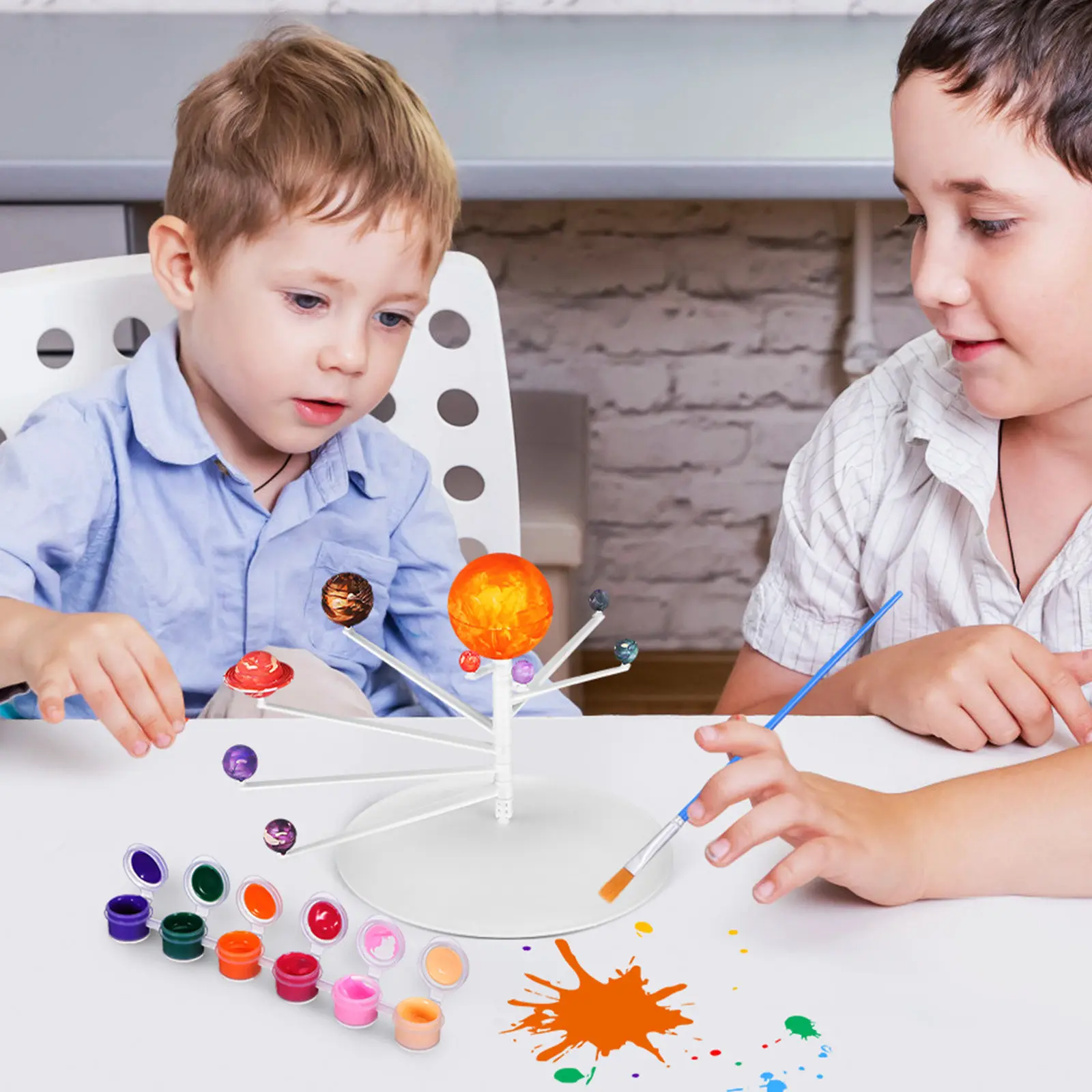 

1Set Solar System Kit DIY Planetary Assembly for Kids Science Experiments School Project Astronomy Learning Desktop Ornament