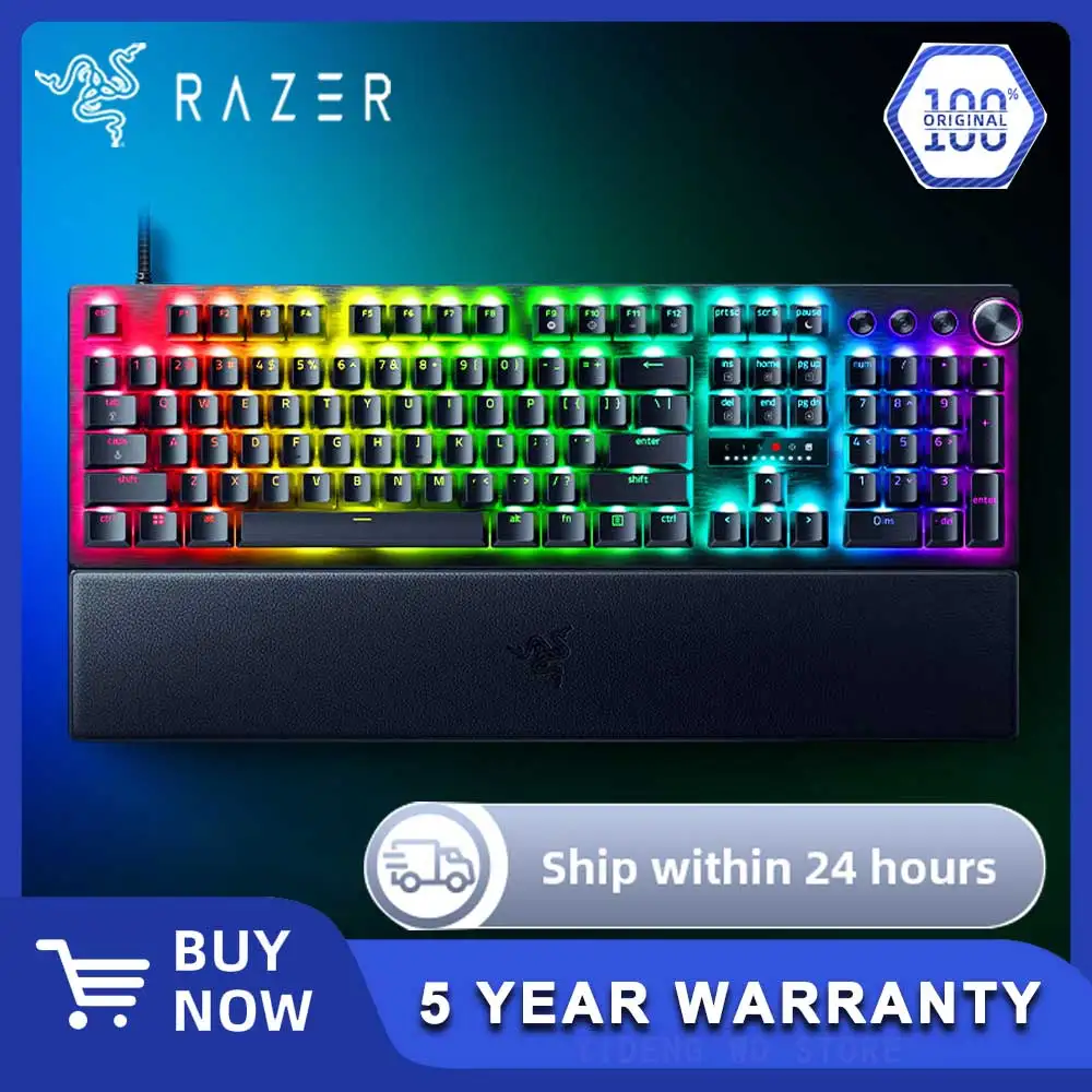 

Razer Huntsman V3 Pro – Wired keyboard that simulates optical axis mechanical gaming keyboard with 104 keys