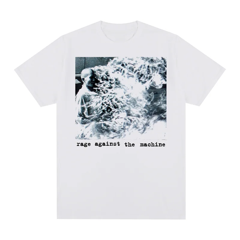 Camiseta Rage Against The Machine, camiseta Vintage de banda de rock americana, Camiseta de algodón para hombre, nueva camiseta, camisetas para mujer Unisex