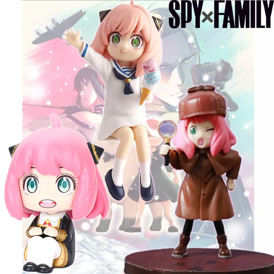 Cute SPY×FAMILY CODE: Anime Figure Cute Kawaii Figure Toy Doll Car Desk Decoration For Children Adults Fans Girl Birthday Gifts