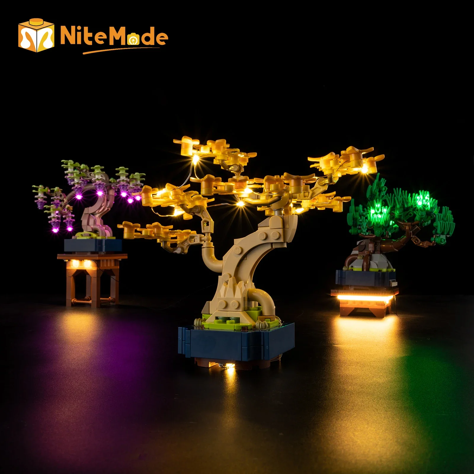 Led Lighting Set for LEGO Mini Bonsai Trees 10373 Building Blocks (Not Included Model)