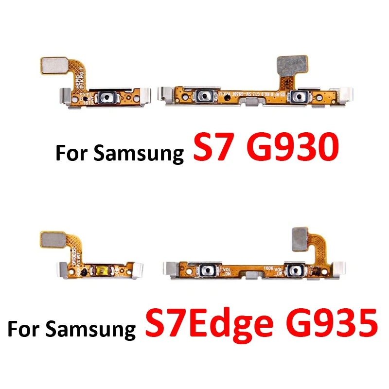 

Поп для Samsung Galaxy S7 Edge G935 G935F G935FD Корпус телефона Кнопка включения и выключения Гнучкий кабель для S7 G930 G930F