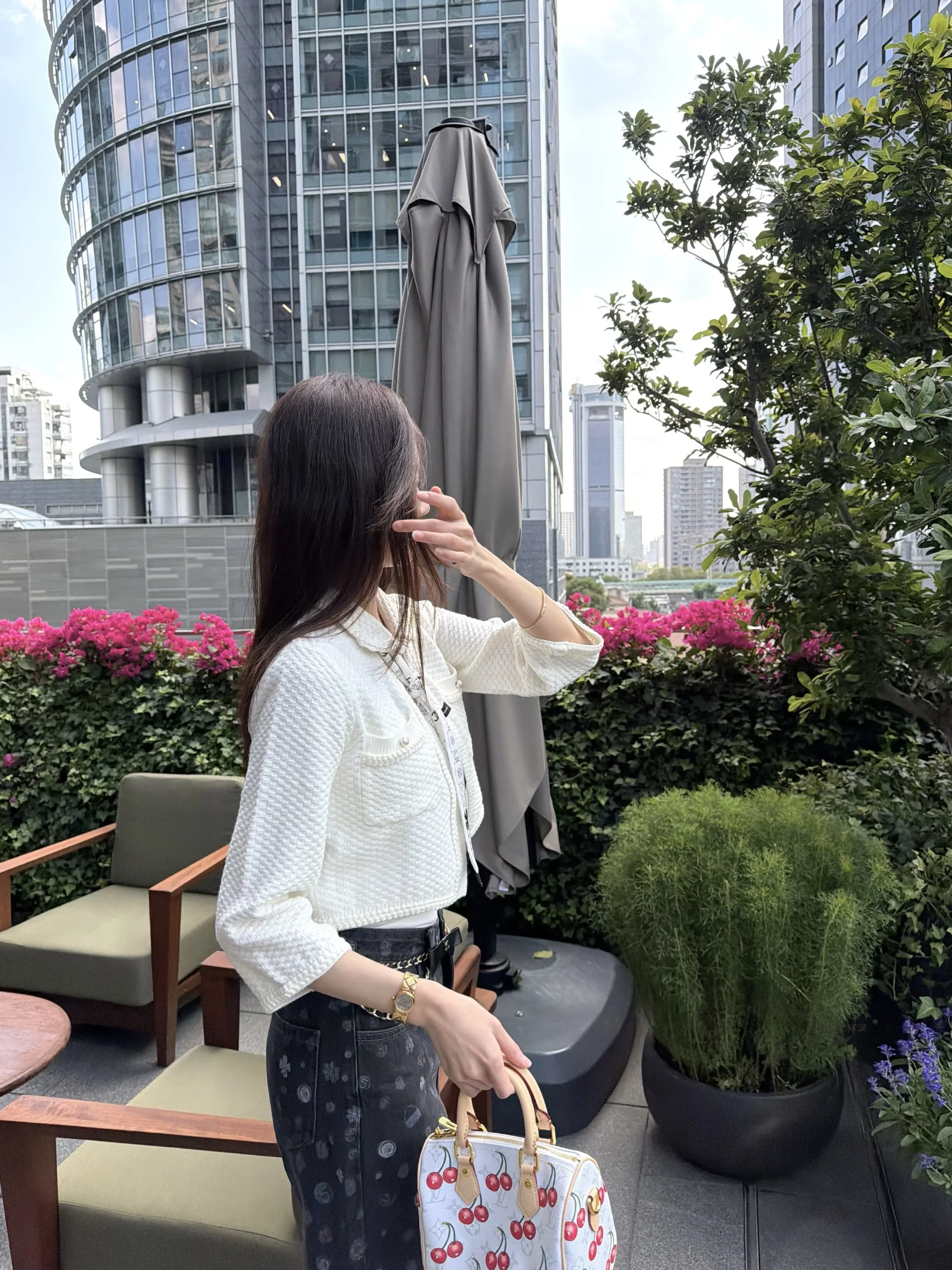 

Вязаный кардиган Nemowu в романтическом стиле с воротником-стойкой, ручной работы, с 3D-эффектом, имитирующий шерсть, открытый, свободного кроя