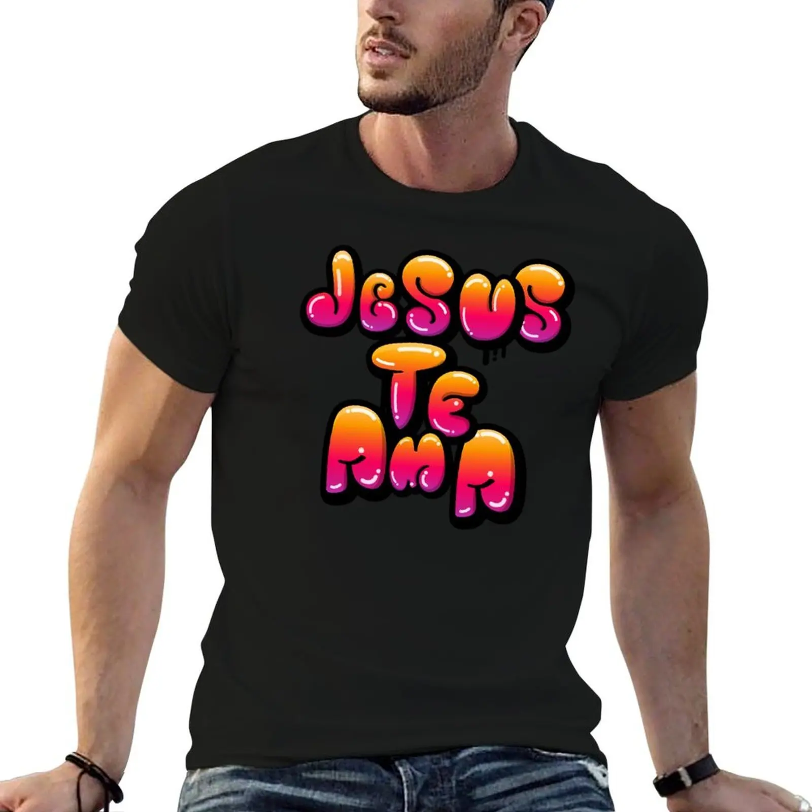 

Jesus te Ama T-Shirt t shirt personalised man tshirt T-Shirt