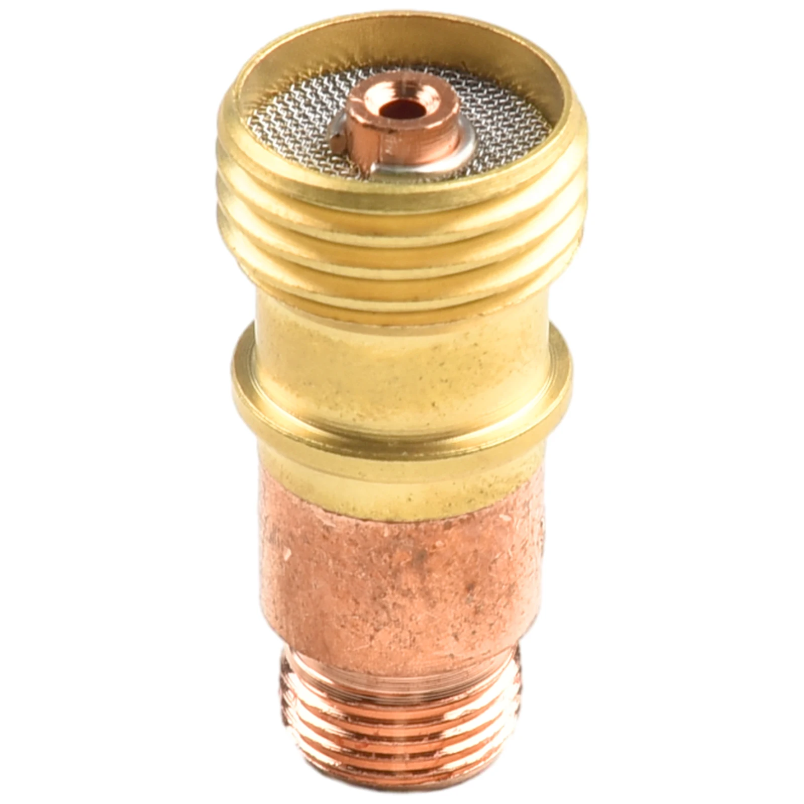 1pcs Brass Collets Body Gas Lens Connector With Mesh For Tig WP-17/18/26 Torch Chuck Body 1.0mm 1.6mm 2.4mm 3.2mm