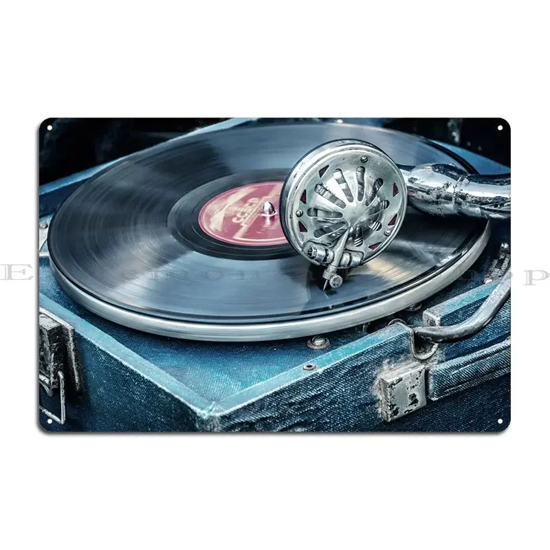 Phonograph Metal Sign Plaques Decoration Bar Club Create Tin Sign Poster