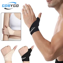 GOBYGO Ultra sottile compressione pollice cinturino da polso tendinite tendinite Tunnel carpale artrite sport basket pallavolo Brace