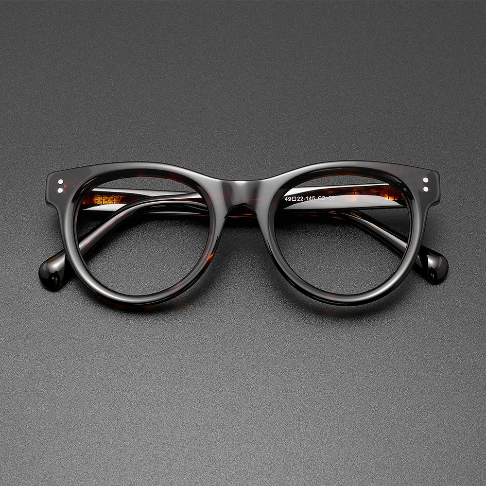 

Handmade Acetate Glasses Frame for Men Retro Eyeglasses Frame Women Luxury Brand Design Customize Myopia Presbyopia Prescription