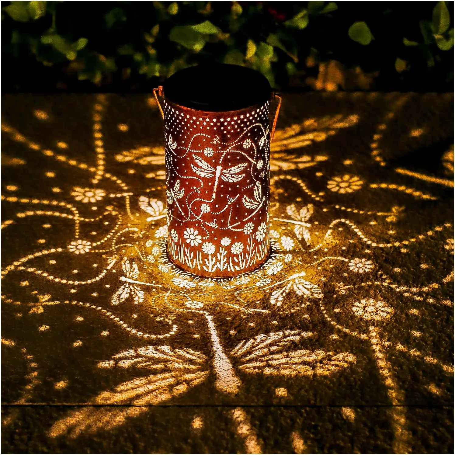 

Солнечные фонарики-цветы на солнечных батареях для улицы, водонепроницаемые, подвесные, подарки для женщин, мужчин, мам, металлические декоративные светодиодные светильники