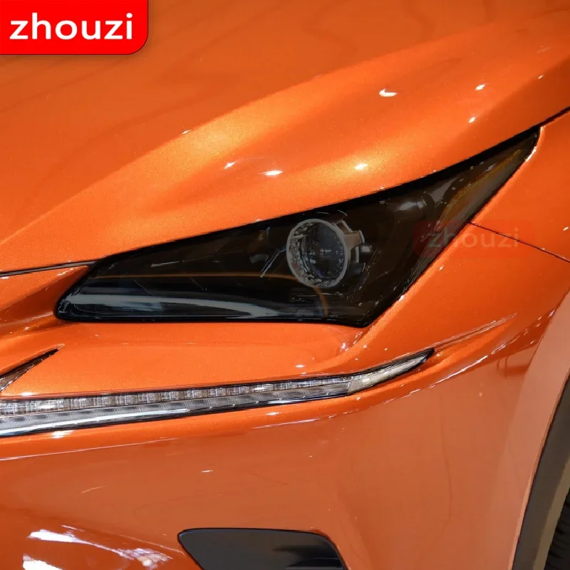 

2 Pcs For Lexus NX NX300 300h NX200t 2015-2020 Car Headlight Tint Black Protective Film Transparent TPU Sticker Accessories