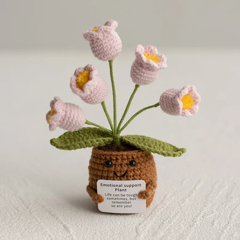 Mini-fertige Häkelrosen, Sonnenblumen, Topf, emotionale Unterstützung, gefüllte Pflanzen, Mutter, Valentinstag, Weihnachten, Abschlussgeschenke – Detail 12