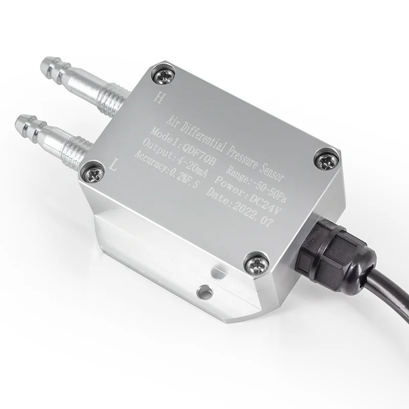 

Air wind Differential Pressure Sensor 4-20mA Output quick coupling 5Kpa 10Kpa Pressure Differential Transmitter