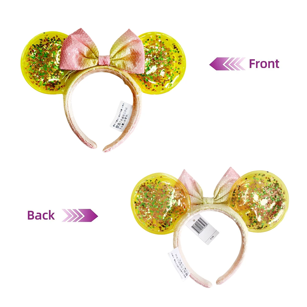 Disney Mickey Mouse Stirnband Shanghai Disney Cartoon transparente Ohr Stirnband Cosplay Plüsch Erwachsenen/Kinder Stirnband