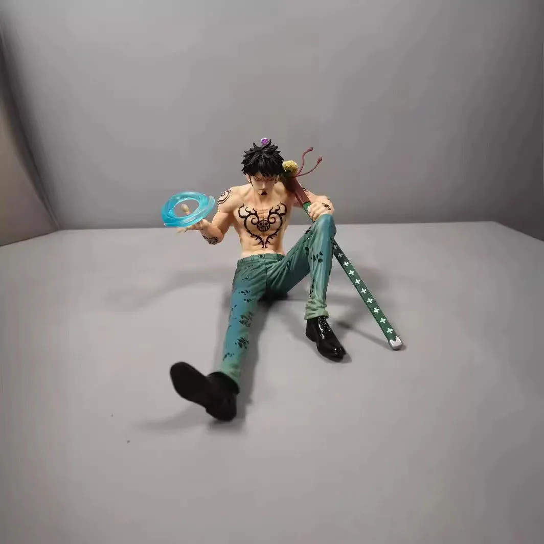Figura de Anime de una pieza de 14cm Trafalgar D Water Law fruta de cirugía figura de acción colección de estatuas adornos modelo muñeca regalo juguete