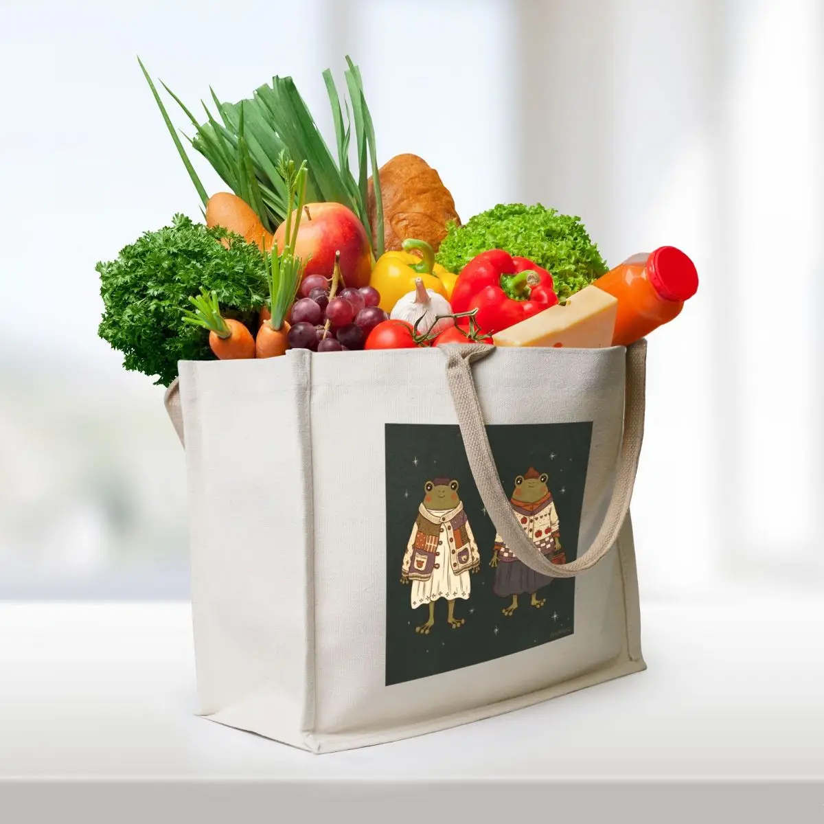 Frog Fashion is What I Dream About at Night Tote Bag large tote bag shopping bag Gift Candy bags