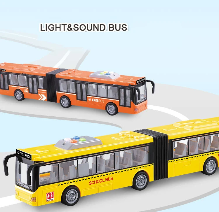 Bus Jouet Avec Sons Et Lumières – Modèle Inertiel PP, Portes Ouvrantes, Taille 15 Cm, Cadeau Enfant Garçon Fille Rose