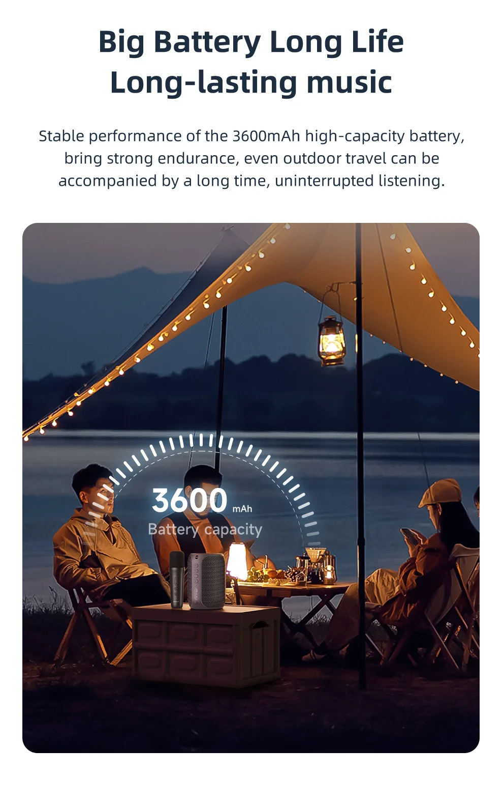 ZEALOT-S62M Karaoke-Maschine Tragbares Bluetooth 5.3 Lautsprechersystem mit 1-2 Drahtlosen Mikrofonen für Zuhause, Familie, Festivals, Geschenke – Detail 8