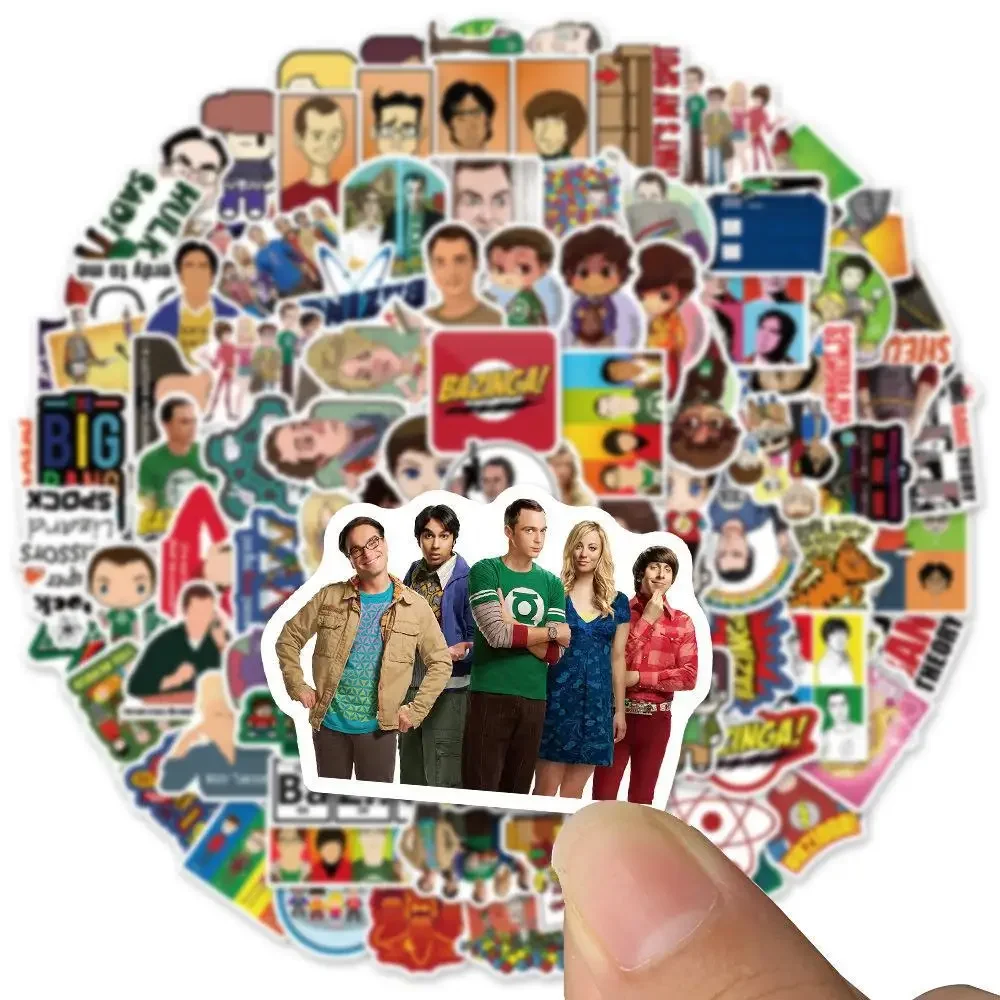 100 SZTUK Naklejek z serialu Teoria Wielkiego Wybuchu na Bagaż Laptop Deskorolka Gitara Kubek Wodoodporne Naklejki dla Dzieci Zabawki
