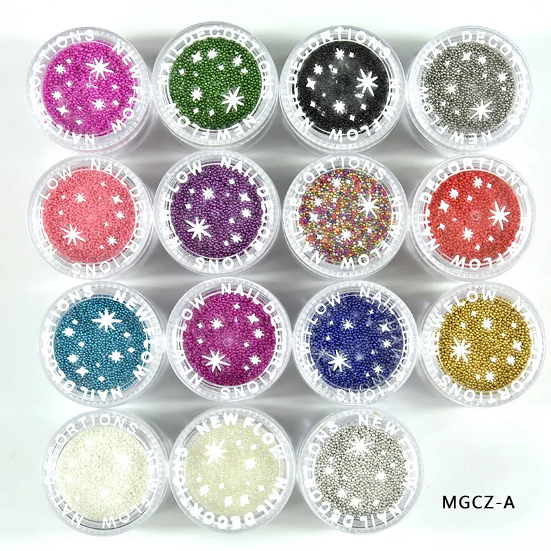 Caviar Beads Crystal Tiny Rhinestones | Nail Decorations DIY Charms Nail Art Accessories Transparent Glass 0.5-0.7mm Caviar