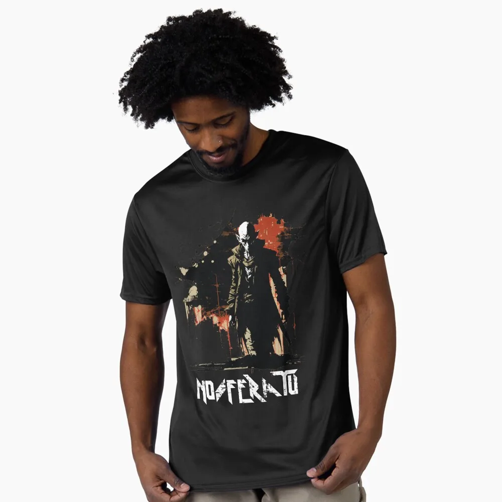 

0403 Horror Vampire movie Nosferatu Scary halloween Gift t shirt Scream film Graphic clothes 100% cotton printed All size tops