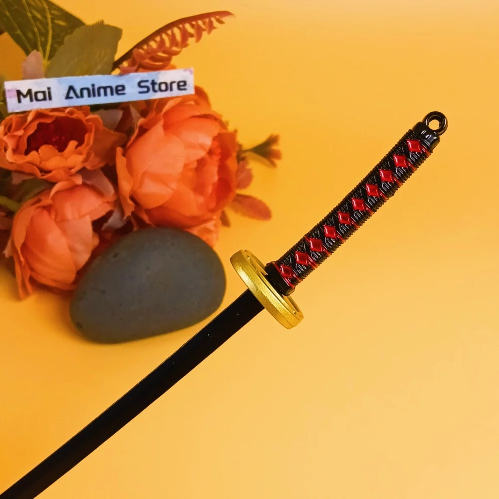 6 بوصة أنيمي شيطان القاتل كاتانا الحجم الحقيقي اليابانية كاتانا الأصلي سيف ساموراي المعادن شينازوجاوا سكين السيف Giyuu لعبة هدية #5