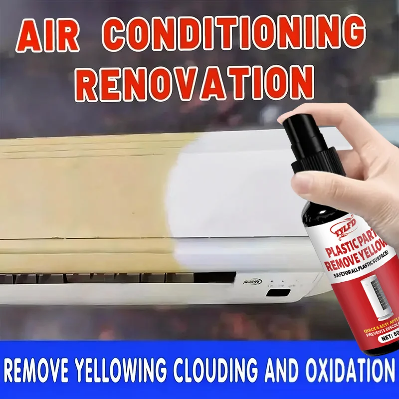 Plastic Yellowing Remover Scratch Repair - Appliances AC Units Fridge Toilet Back To White Gloss Long-Lasting Polish Clean Care