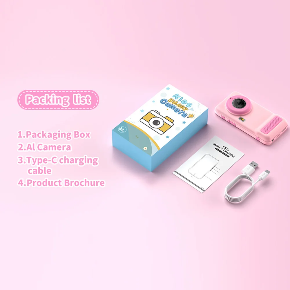 Velec AI Educational Camera for Kids Age 3-12 Smart Toys with Photo Recognition Speech Knowledge Learning Birthday Gift for kids