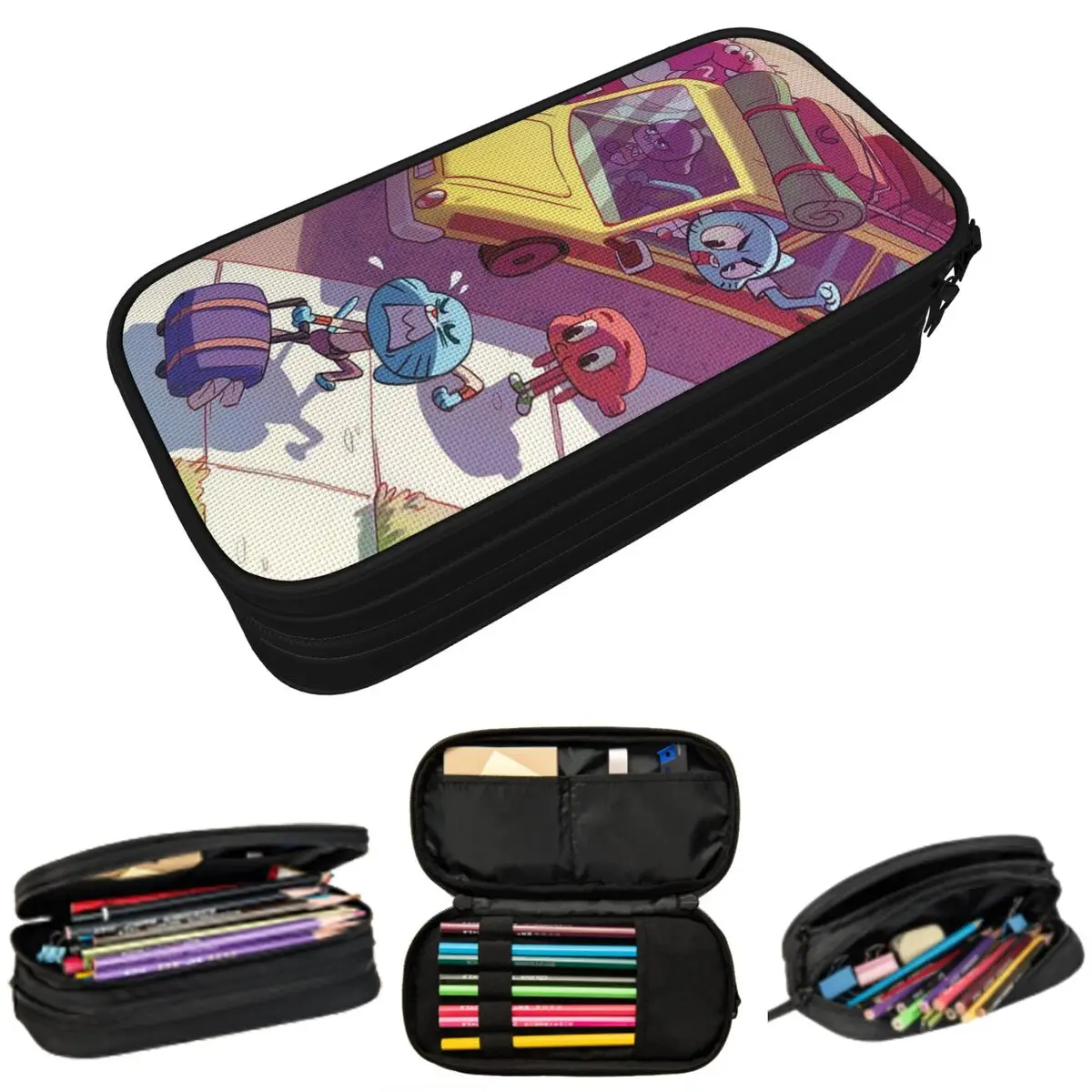 

Милый пенал с мультяшным рисунком Gumball для мальчиков и девочек, подарок, коробка для ручек, сумка для карандашей, канцелярские принадлежности, сумка-держатель для ручек