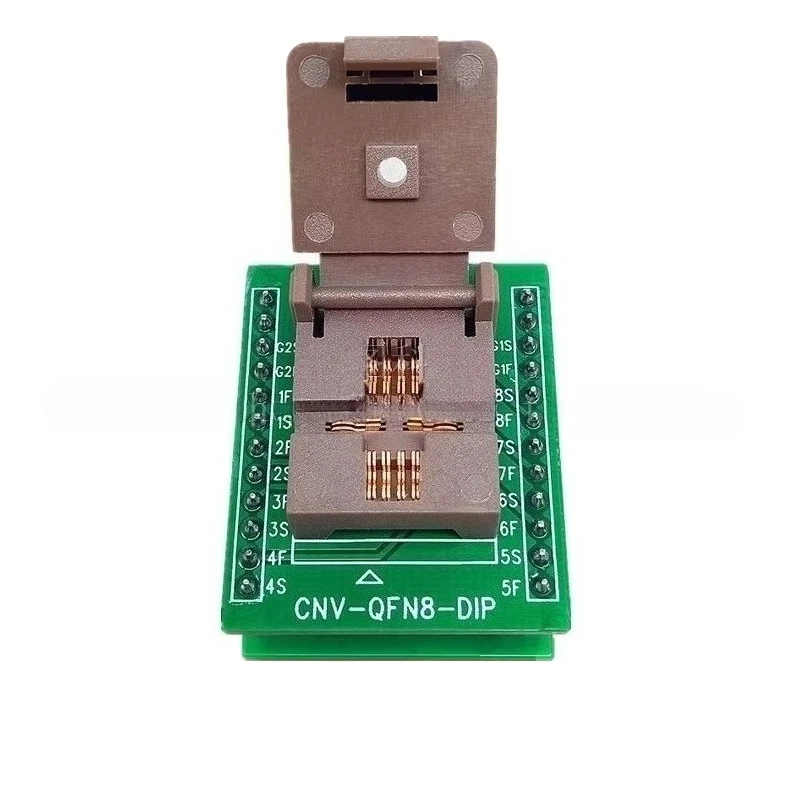 QFN8/DFN8/DFN5.25X6.15-8L(1.27) Kelvin IC programming socket/chip test socket