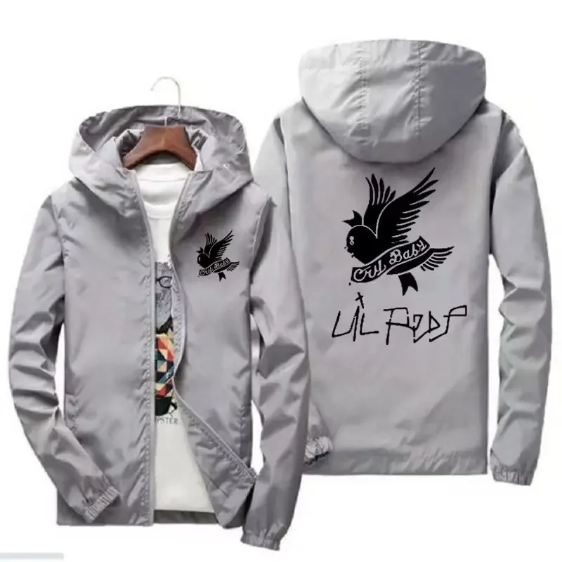 

2 High-quality Men's Luxury Hooded Windbreakers and Men's Fashionable Casual Jackets for Mountaineering Sports