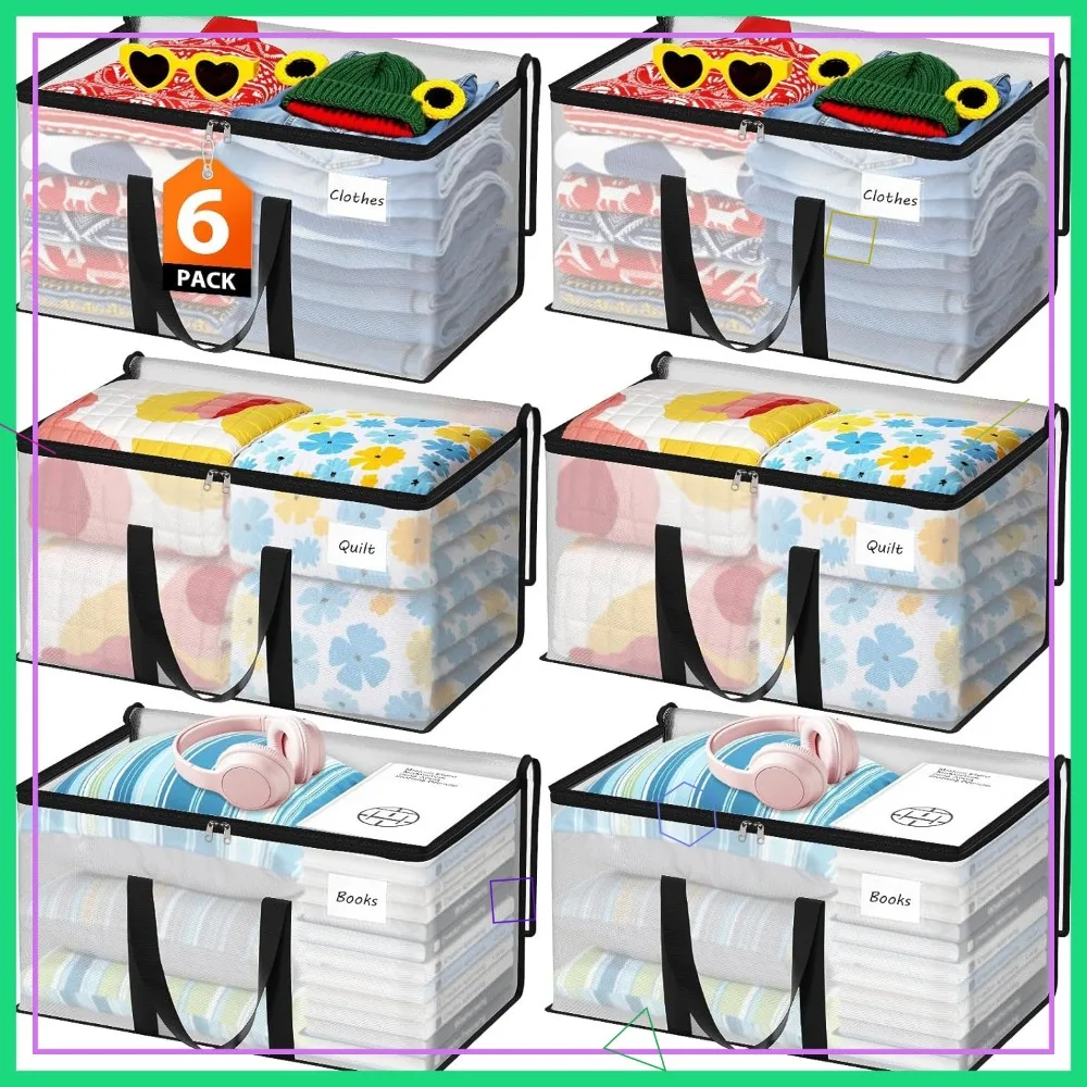 

Сверхпрочные мешки для переезда с усиленными ручками и двойными молниями, большие сумки для хранения вещей, необходимых для общежития.