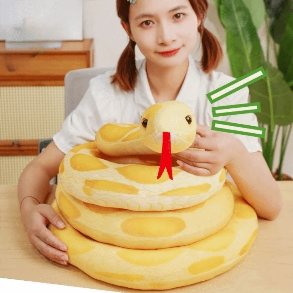 Soft Simulation Snakes Plush Toy Lifelike Long Long Snakes Plush Toy Vivid Colorful Safe Stuffed Animal Snake Children Boys