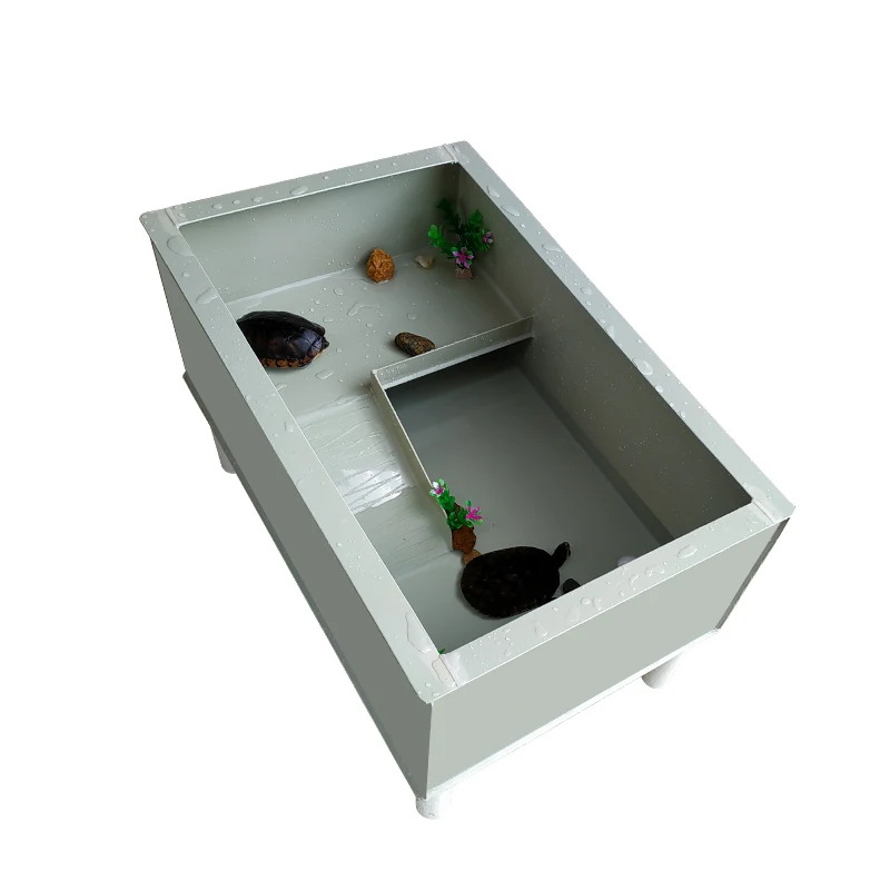 

Small and medium-sized plastic tank box Large villa household turtle pot Ecological turtle pond breeding box Balco