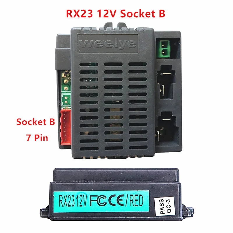 Weelye RX23 12V 어린이 전기 장난감 자동차 2.4G 원격 제어 송신기, 부드러운 시작 기능이있는 아기 장난감 자동차 컨트롤러