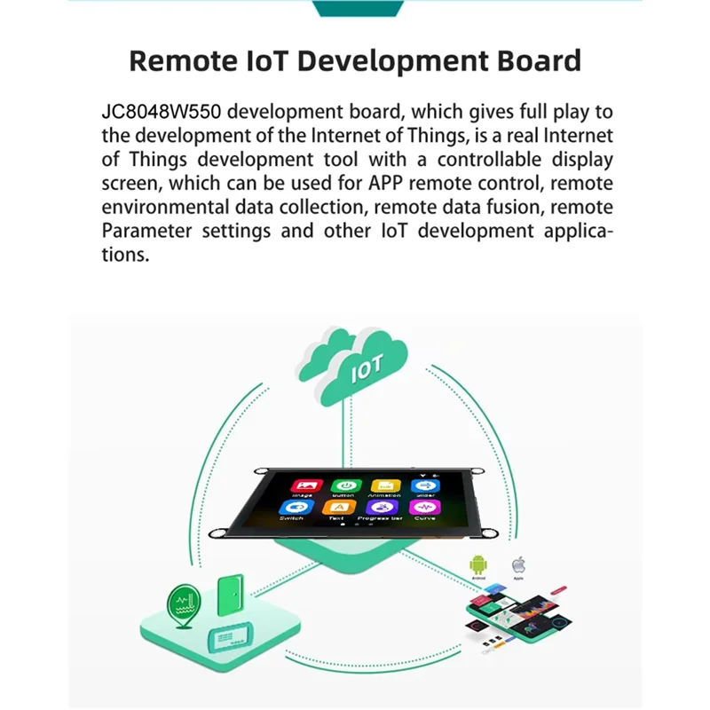 【Electronic-Accessories】5Inch IPS ESP-32-S3 800X480 16M FLASH 8M PSRAM High-Definition LCD Display Module With WIFI And Bluetoot