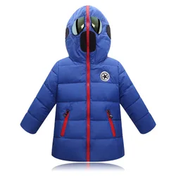 New winter children's down jacket boys' glasses hood thickened cotton jacket girls'outdoor snow windproof and warm coat 3-10Y